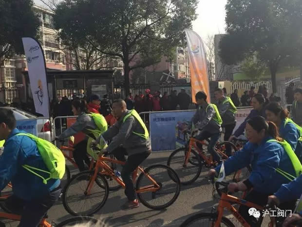 上海滬工閥門廠參加“2017年嘉定企業(yè)文化年”企業(yè)職工騎游活動(圖5)